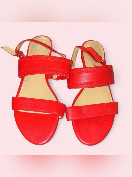 Talbots Shoes - Talbots Red Strappy Flat Sandals
